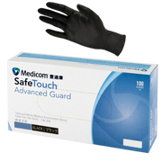 Safetouch Advanced Black Guard Nitrile 5G Examination Gloves