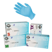 Ultra Feel Examination Eco Blue 3.5G Nitrile Powder Free Gloves