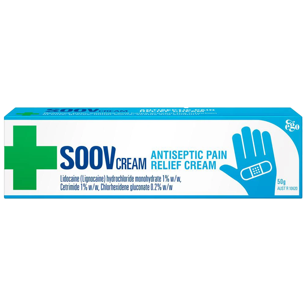 Soov Soothing Antiseptic Cream 50G Tube Skin Irritation Ointment & Solutions