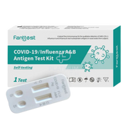 Fanttest 3-in-1 Combo Test Influenza Flu A/B and COVID-19 Rapid Antigen Test Kit - Nasal Swab