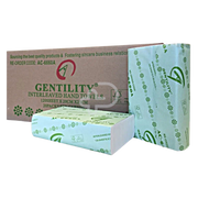 Gentility Compact Interleaved Hand Towel 120 Sheets 1Ply 20 X 25Cm