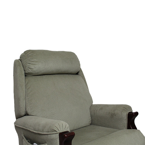 Close-up of the Oscar Hudson two-roll back and headrest cushion