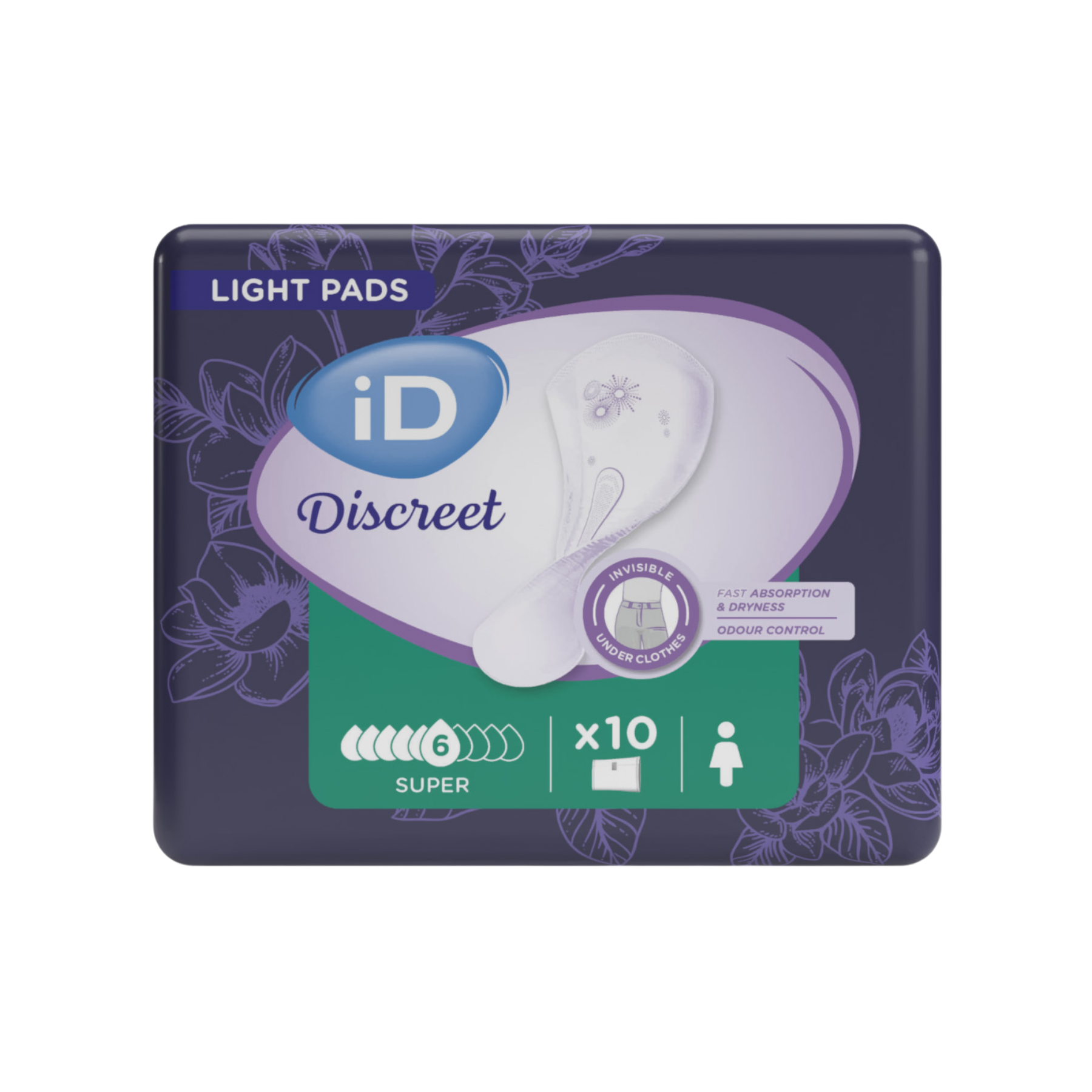 iD Discreet Light Super 693ml – Discreet Protection for Light to Moderate Bladder Leakage The iD Discreet Light Super 693ml.