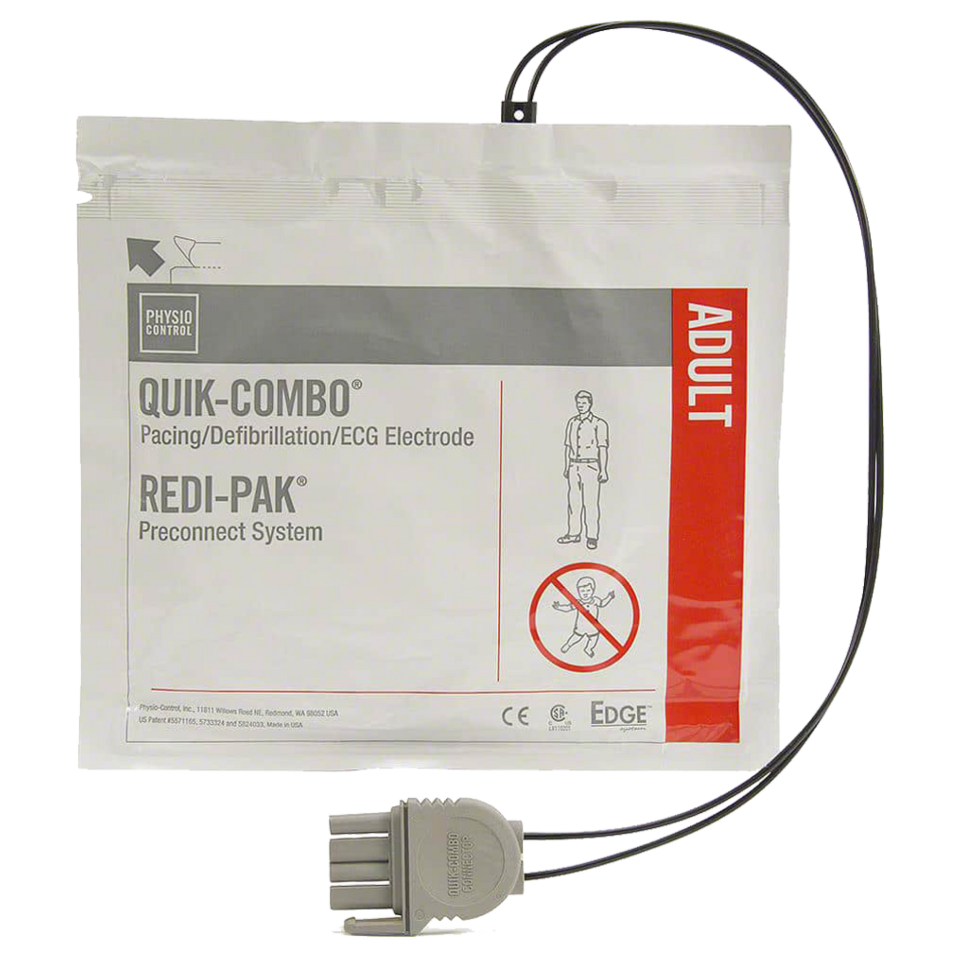 Lifepak Quik-Combo Redi-Pak Electrodes Adult Defibrillator Consumables
