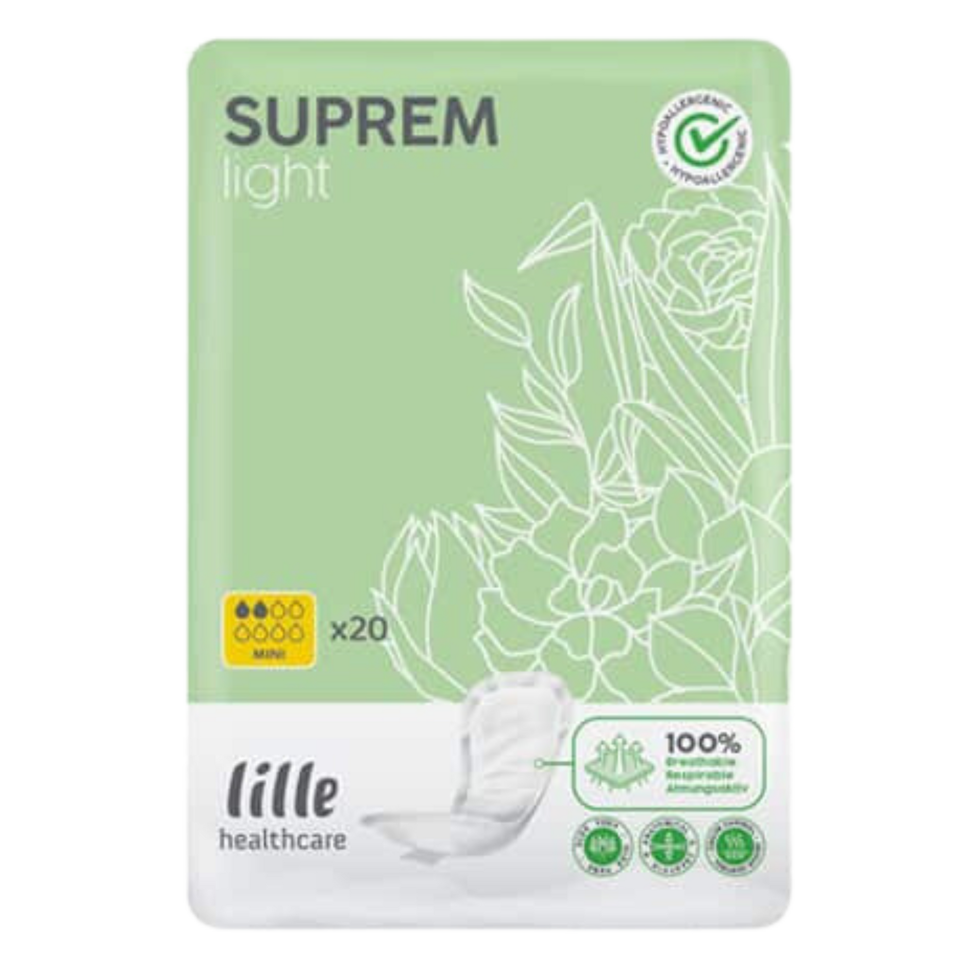 Suprem Light Mini 220Ml Disposable Pads Pants & Liners