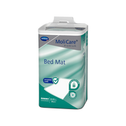 Front packaging of MoliCare Premium Bed Mat 5 Drops (60x90 cm), a 30-pack of disposable underpads for high-level surface protection.