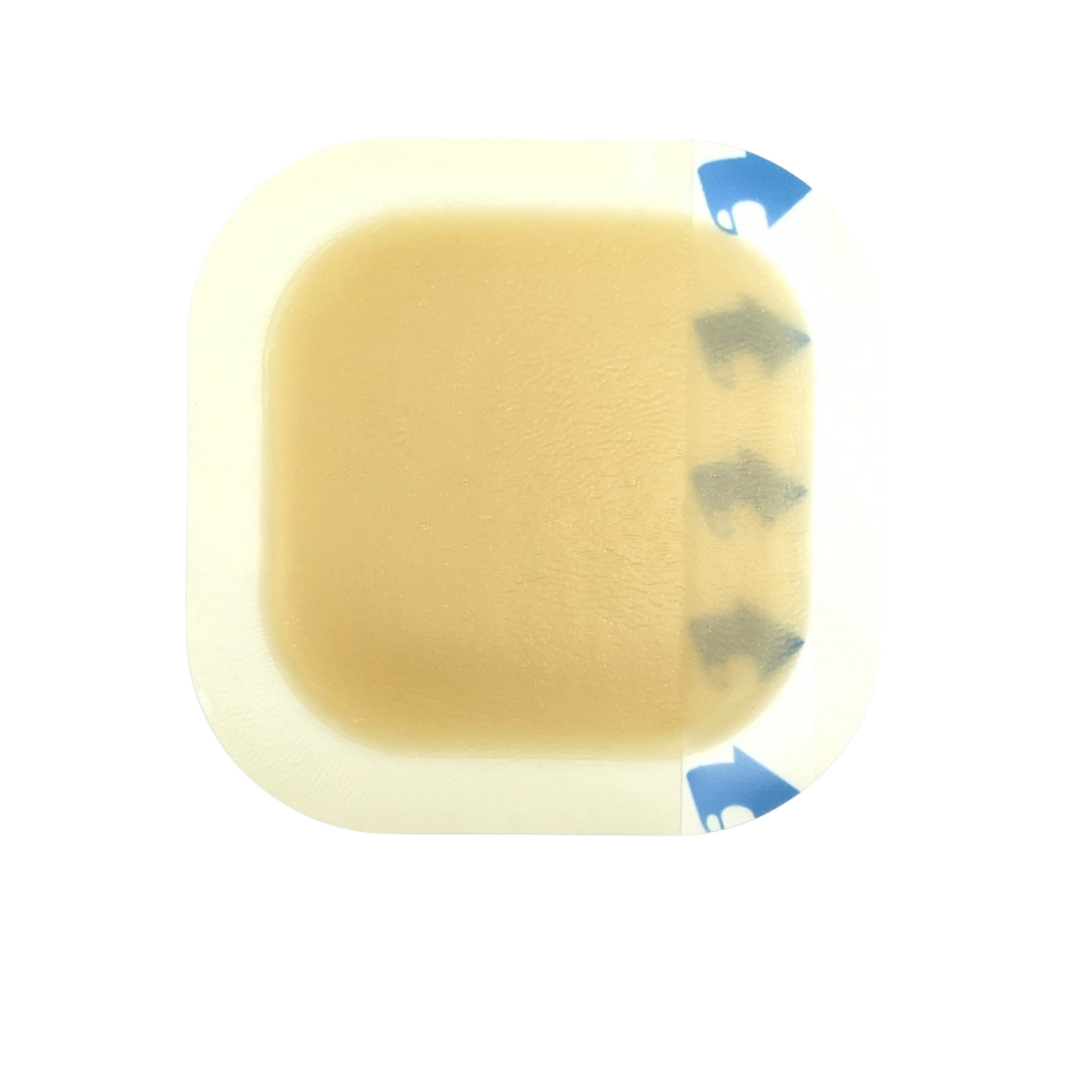 Single OsmoCol Hydrocolloid Dressing pad designed for moist wound healing, providing secure adhesion and comfort.
