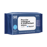 Reynard Premier Detergent & Disinfectant 33 X 22Cm 50 Soft Pack Wipes Surface Cleansers