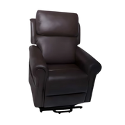 Royale Medical Chadwick Quad Motor Lift Chair in Oxford Plush Leather with powered head and lumbar support.