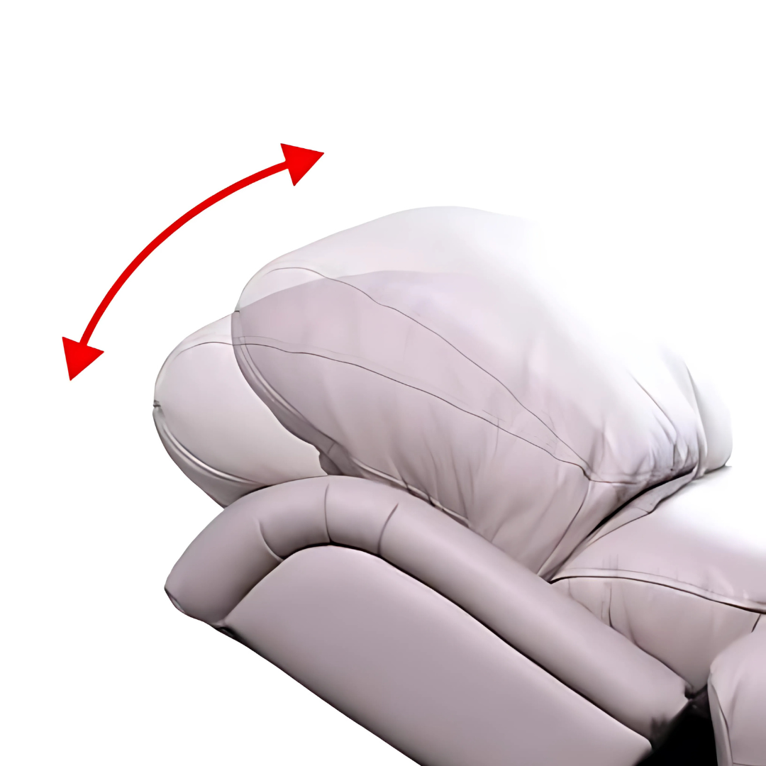 Royale Medical Chadwick Quad Motor Leather Lift Chair in Oxford Plush – premium reclining chair with head and lumbar support.