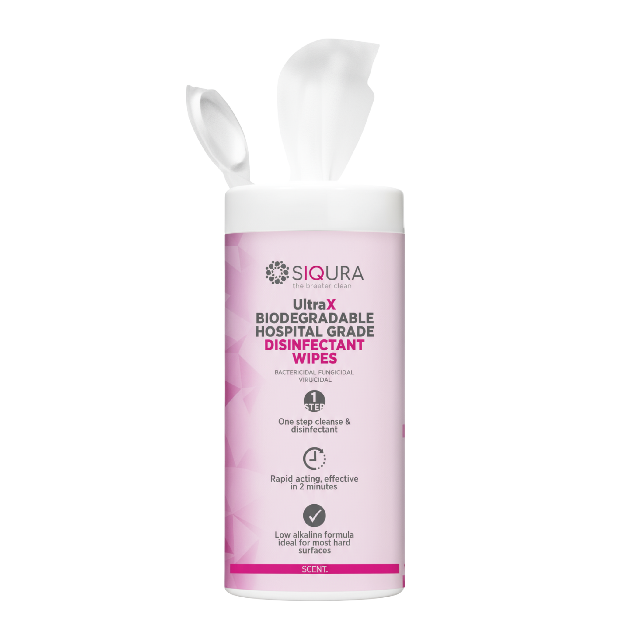 Siqura UltraX HG Biodegradable Wipes