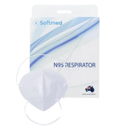 Softmed Flat Fold P2 N95 Respirator Head Strap Australian Made