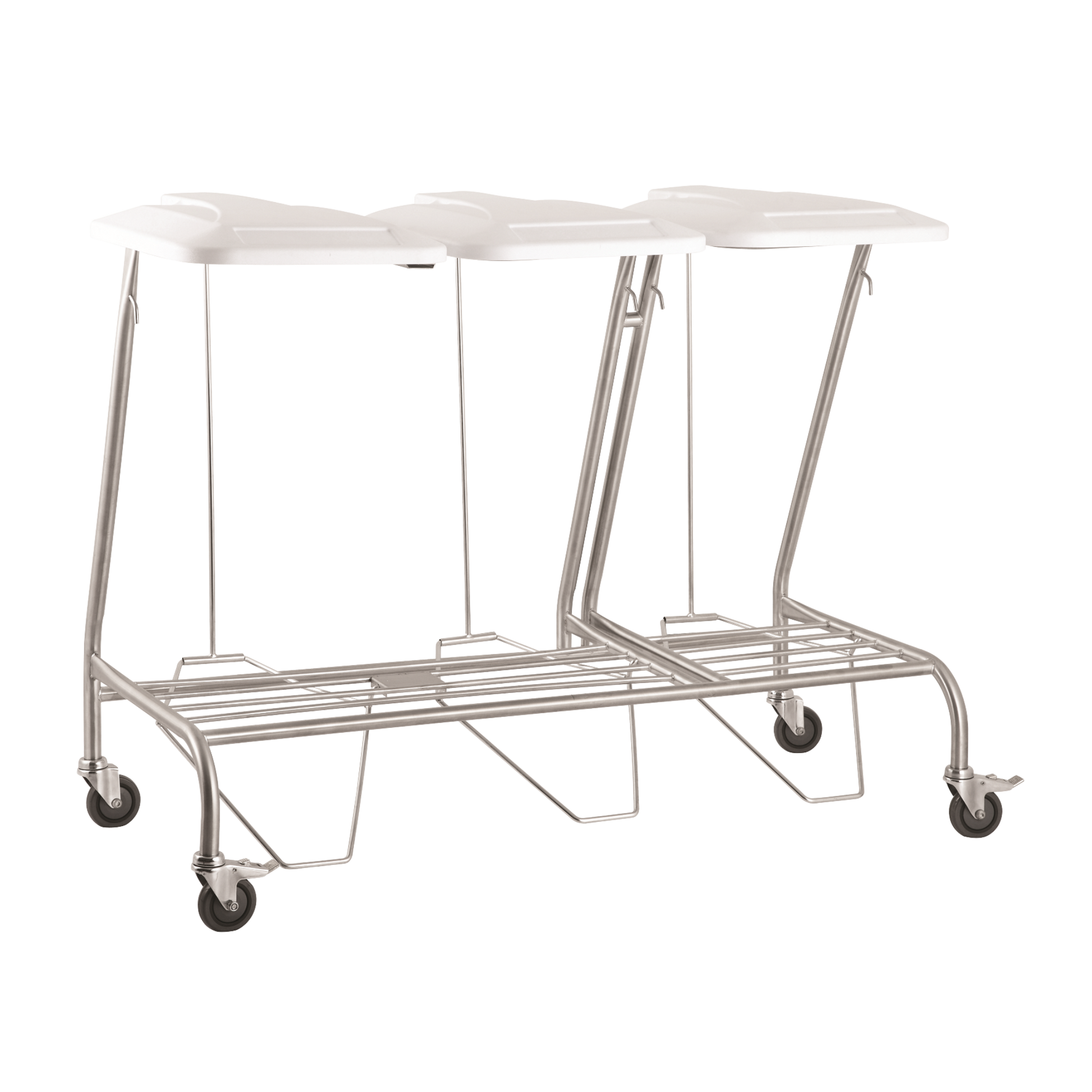 Triple Linen Skip With Lid Medical Carts & Trolleys