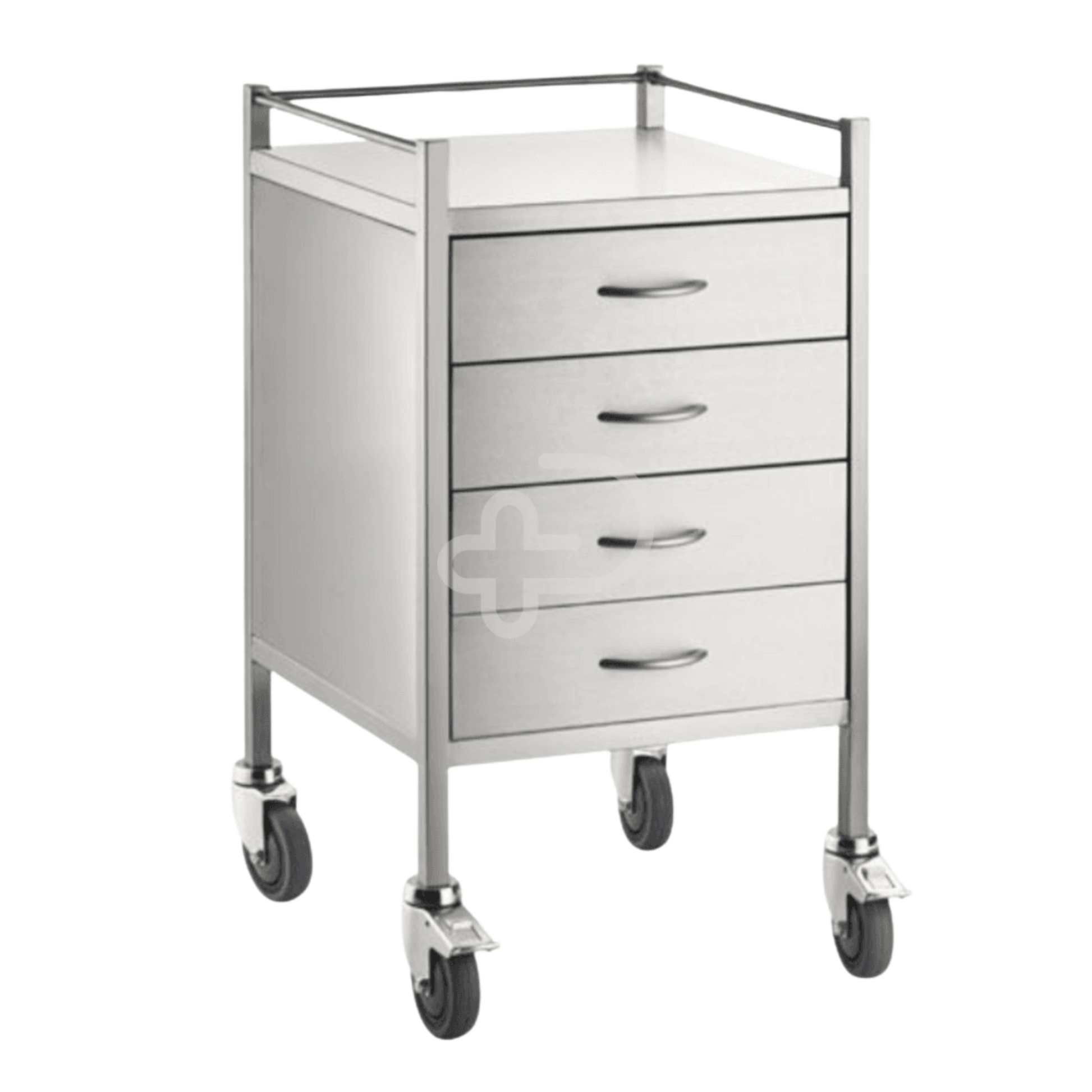 Stainless Steel Trolley Four Drawer Medical Carts & Trolleys